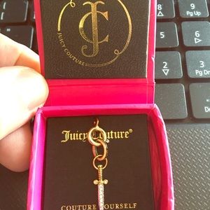 Juicy couture diamond (faux) dagger necklace